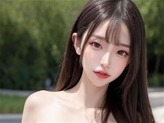 踏着晨曦而来淋浴在阳光下的AI美女