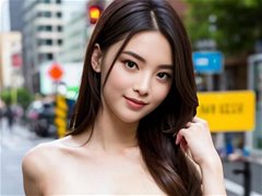青春美丽的AI换脸锦鲤美女街头福利图