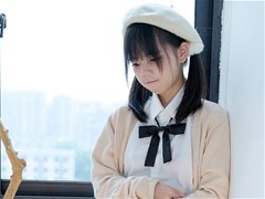 少女秩序出品小鱼 绿装JK归家时